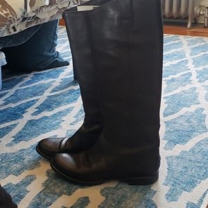 Real leather classic riding boot
